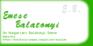 emese balatonyi business card